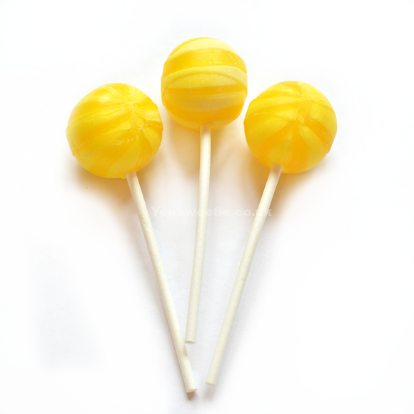 Gourmet Lollipop Co Sherbet Lemon Lollipops 70s [Regular Stock], Gourmet Lollipop Co., Bagged Candy- HP Imports