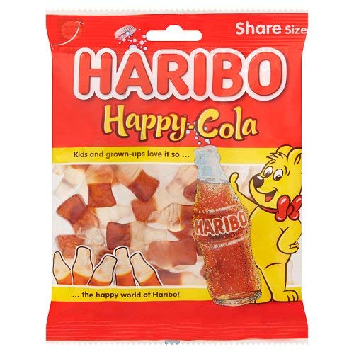 Haribo Happy Cola 12x140gm [Regular Stock], Haribo, Bagged Candy- HP Imports