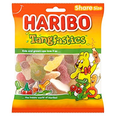Haribo Tangfastics 12x140g [Regular Stock], Haribo, Bagged Candy- HP Imports