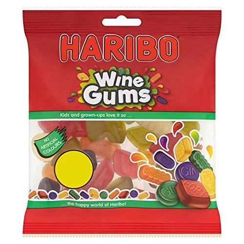Haribo Wine Gums 12x140g [Regular Stock], Haribo, Bagged Candy- HP Imports