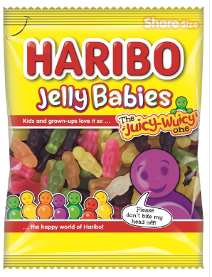 Haribo Jelly Babies 12x140gm [Regular Stock], Haribo, Bagged Candy- HP Imports