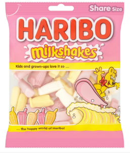 Haribo Milkshakes 12x140g [Regular Stock], Haribo, Bagged Candy- HP Imports