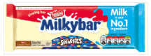 Nestle Milkybar White Chocolate & Smarties Sharing Block 12x100g [Regular Stock], Nestle, Chocolate Bar/Bag- HP Imports