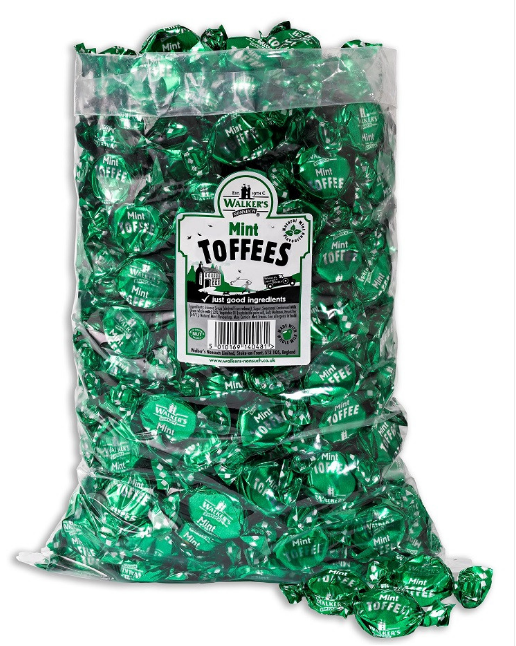 Walker's Mint Toffees 2.5kg [Regular Stock], Walkers, Bulk Candy- HP Imports