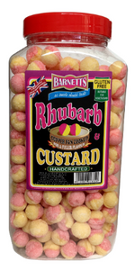 Barnetts Rhubarb & Custard Jar 3kg [Regular Stock], Barnetts, Bulk Candy- HP Imports