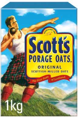 Scott's Porage Original Oats 10x1kg [Regular Stock], Scotts, Cereal/Breakfast- HP Imports