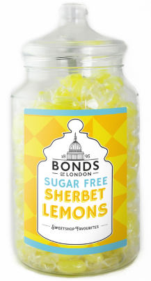 Bonds Sugar Free Sherbet Lemons 2kg [Regular Stock], Bonds, Bulk Candy- HP Imports