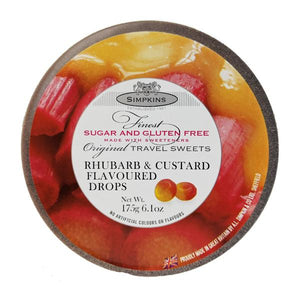 Simpkins Rhubarb & Custard Drops 200g x 6 [Regular Stock]