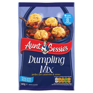 Aunt Bessie's Fluffy Dumpling Mix 9x140g [Regular Stock], Aunt Bessie, Cooking Aids/Sauces/Mixes- HP Imports