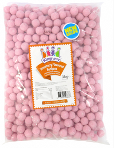 Kingsway Strawberry Bonbons 3kg [Regular Stock], Kingsway, Bulk Candy- HP Imports
