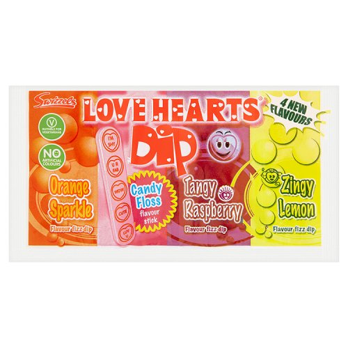 Swizzels Love Heart Dips 36's [Regular Stock], Swizzels, Bagged Candy- HP Imports