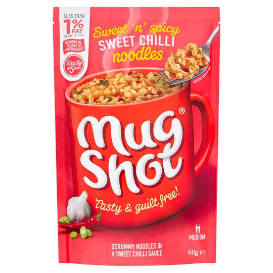 MugShot Sweet Chilli Noodles 10x50g [Regular Stock]